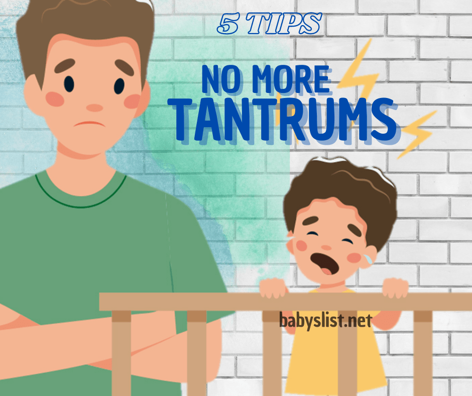 5 Tips no more tantrums