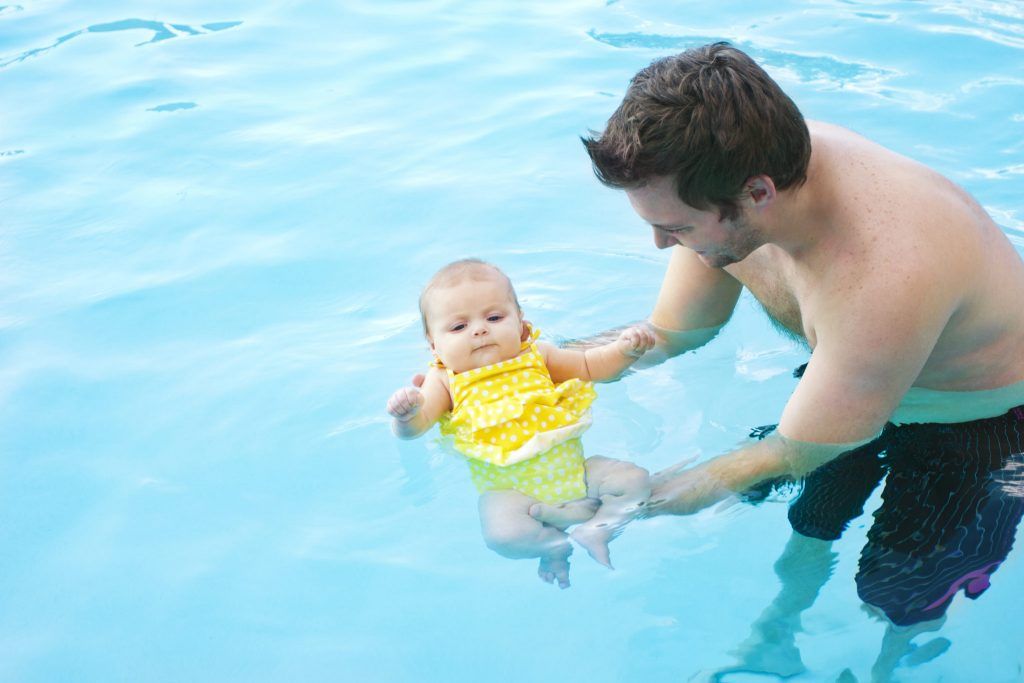 How to teach a baby to swim